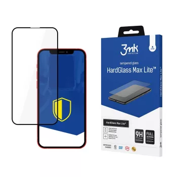   3MK HardGlass Max Lite iPhone 15 Plus 6.7" teljes képernyős edzett üvegfólia, fekete