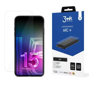   3MK fólia ARC+ iPhone 15 Pro Max 6.7" teljes képernyős fólia, átlátszó
