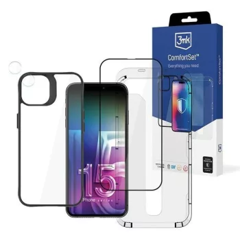   3MK Comfort Set 4in1 iPhone 15 Plus 6.7" védő tartozékkészlet 4in1