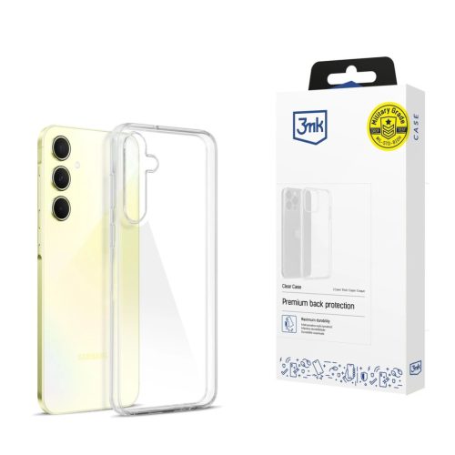 3MK Clear Case Samsung Galaxy A55 5G, hátlap, tok, átlátszó
