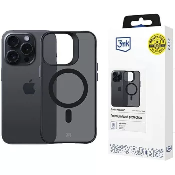   3MK Smoke MagCase iPhone 15 Pro 6.1" hátlap, tok, fekete