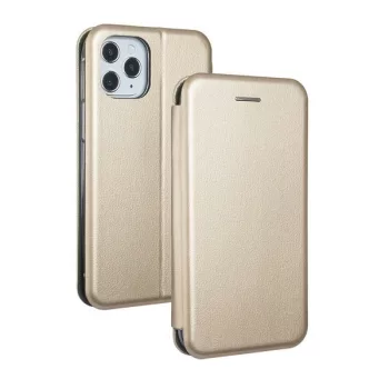   Beline Book Magnetic oldalra nyíló tok iPhone 12 mini, arany