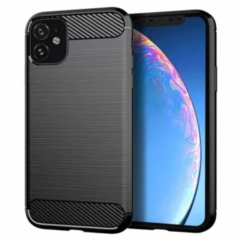   Beline Carbon Case Flexible hátlap, tok iPhone 12 mini 5.4", fekete