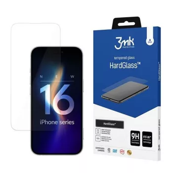   3MK HardGlass iPhone 16 Pro Max teljes képernyős ujjlenyomamentes edzett üvegfólia, fekete