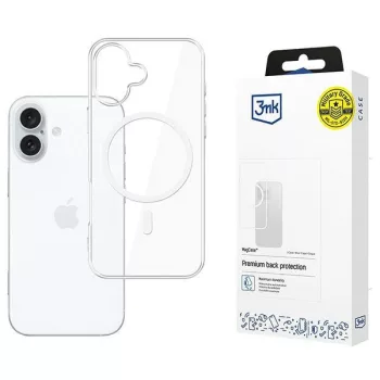 3MK MagCase iPhone 16 Plus Magsafe hátlap, tok, átlátszó
