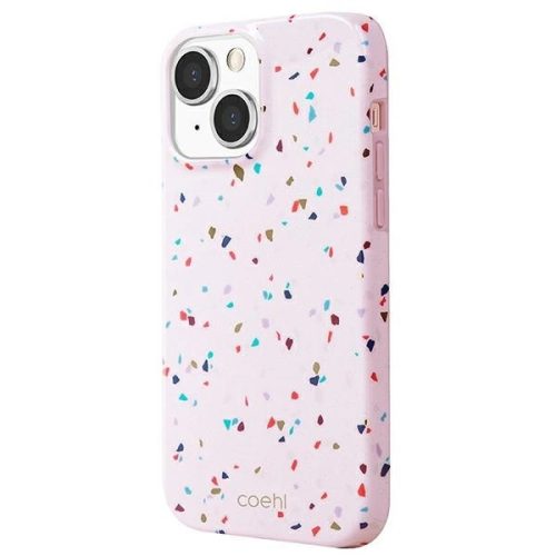 UNIQ Coehl Terrazzo tok iPhone 13 6,1", rózsaszín