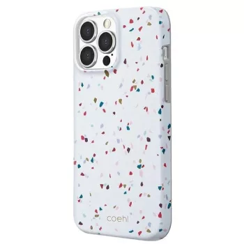   UNIQ Coehl Terrazzo tok iPhone 13 Pro Max 6.7" mintás, fehér
