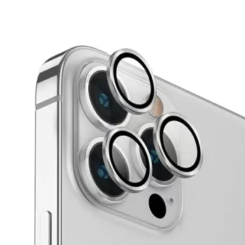   UNIQ Optix alumínium kamera objektívvédő iPhone 14 Pro 6.1"/14 Pro Max 6.7", ezüstszilva
