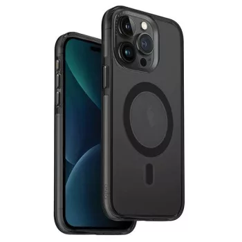   UNIQ Calio iPhone 15 Pro 6.1" Magclick Charging tok, szürke