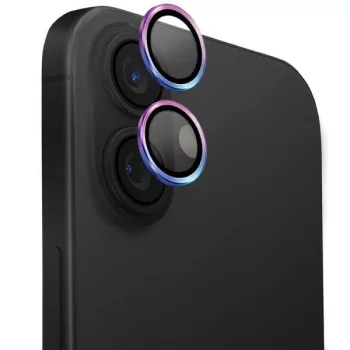   UNIQ Optix alumínium kamera objektívvédő iPhone 16 6.1"/16 Plus 6.7" irizáló, színes
