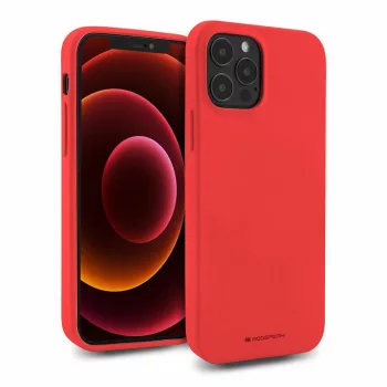   Mercury Soft Silicone Case hátlap, tok iPhone 13 Pro 6.1", piros