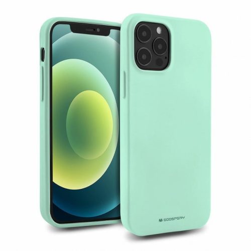 Mercury Soft Silicone Case hátlap, tok iPhone 13 Pro Max 6,7", mentazöld