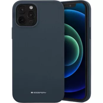   Mercury Silicone hátlap, tok iPhone 13 Pro Max 6.7", sötétkék