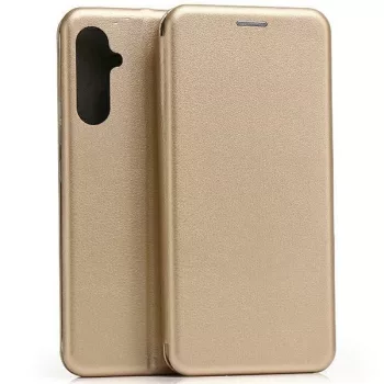   Beline Book Magnetic oldalra nyíló tok Samsung A54 5G A546, arany