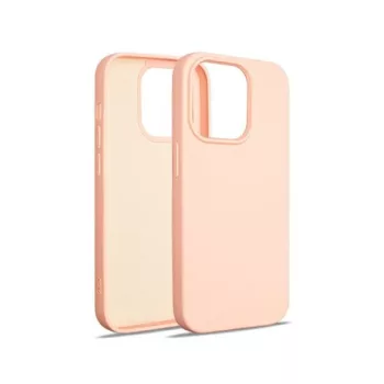   Beline Silicone Case hátlap, tok iPhone 15 Pro 6.1", rozéarany