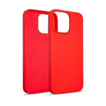   Beline Silicone Case hátlap, tok iPhone 15 Pro Max 6.7", piros