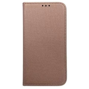   Smart Magnet oldalra nyíló tok iPhone 15 Pro 6.1", rozéarany