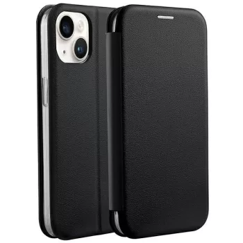   Beline Book Magnetic oldalra nyíló tok iPhone 15 Plus 6,7", fekete