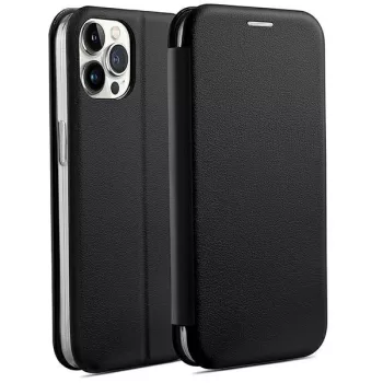   Beline Book Magnetic oldalra nyíló tok iPhone 15 Pro Max 6,7", fekete