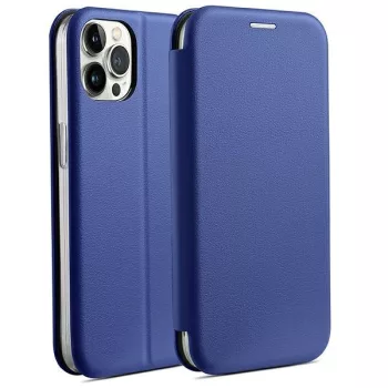   Beline Book Magnetic oldalra nyíló tok iPhone 15 Pro Max 6.7", kék
