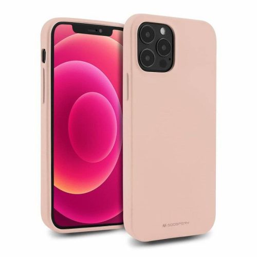 Mercury Soft Silicone Case hátlap, tok iPhone 14 Pro 6.1", rózsaszín