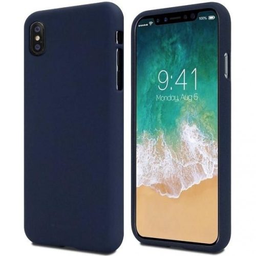 Mercury Soft Silicone Case hátlap, tok iPhone 14 Pro 6,1", sötétkék