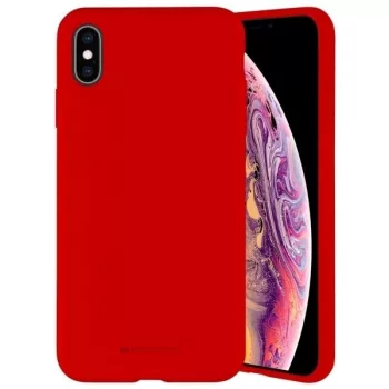   Mercury Silicone hátlap, tok iPhone 14 Plus 6.7", piros