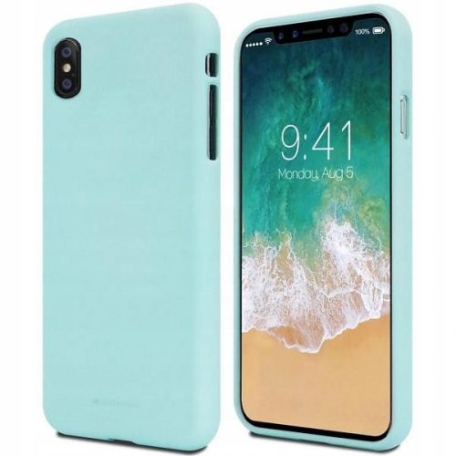 Mercury Soft Silicone Case hátlap, tok iPhone 14 Plus 6,7", mentazöld