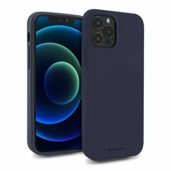   Mercury Soft Silicone Case hátlap, tok iPhone 14 Pro Max 6,7", sötétkék