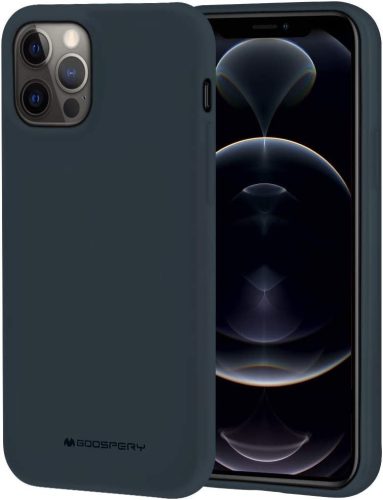 Mercury Soft Silicone Case hátlap, tok iPhone 15 6.1", sötétkék