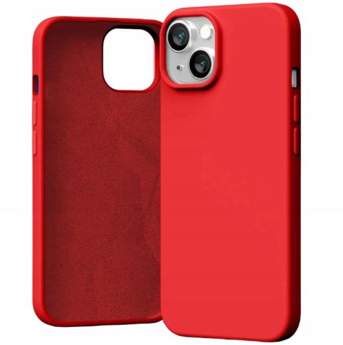 Mercury Silicone hátlap, tok iPhone 15 6.1", piros