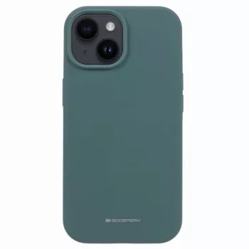  Mercury Silicone hátlap, tok iPhone 15 6.1" 6.1", zöld