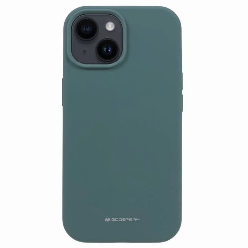 Mercury Silicone hátlap, tok iPhone 15 6.1" 6.1", zöld