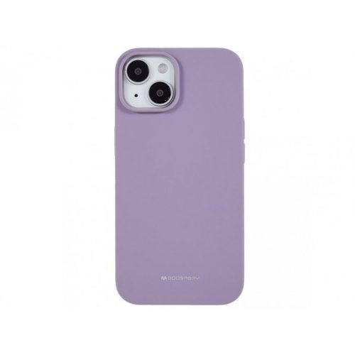 Mercury Silicone hátlap, tok iPhone 15 6,1", lila