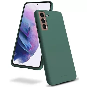   Mercury Silicone hátlap, tok iPhone 15 Plus 6.7" 6.7", zöld