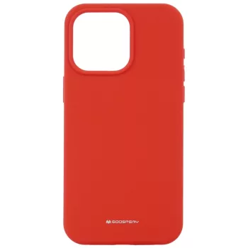   Mercury Silicone hátlap, tok iPhone 15 Pro Max 6.7", piros