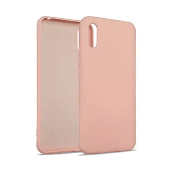   Beline Silicone Case hátlap, tok Xiaomi Redmi 10A, rozéarany