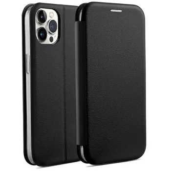   Beline Book Magnetic oldalra nyíló tok iPhone 14 Pro 6,1", fekete