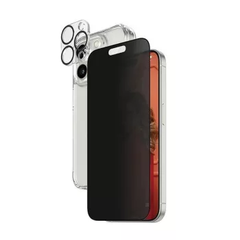   PanzerGlass Szett 3in1 iPhone 15 Pro 6.1" D3O Tok + Betekintésgátló üvegfólia + kameravédő