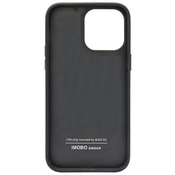 Audi Carbon Fiber Stripe iPhone 14 Pro Max (AUS-TPUPCIP14PM-R8/D1-BK) hátlap, tok, fekete