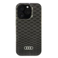   Audi IML Stitching Pattern MagSafe iPhone 16 Pro (AU-IMLMIP16P-Q5/D3-BK) Magsafe kompatiblis hátlap, tok, fekete