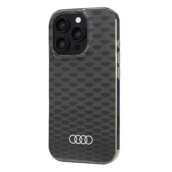 Audi IML Stitching Pattern MagSafe iPhone 16 Pro (AU-IMLMIP16P-Q5/D3-BK) Magsafe kompatiblis hátlap, tok, fekete