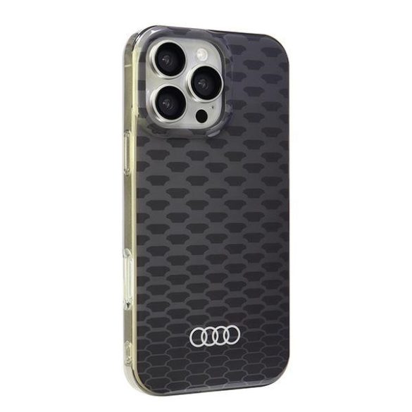 Audi IML Stitching Pattern MagSafe iPhone 16 Pro Max (AU-IMLMIP16PM-Q5/D3-BK) Magsafe kompatiblis hátlap, tok, fekete