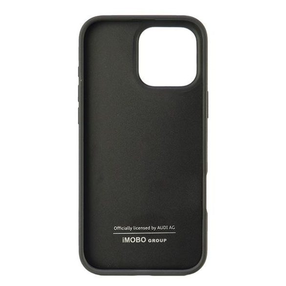 Audi Carbon Fiber Stripe iPhone 16 Pro Max (AUS-TPUPCIP16PM-R8/D1-BK) hátlap, tok, fekete