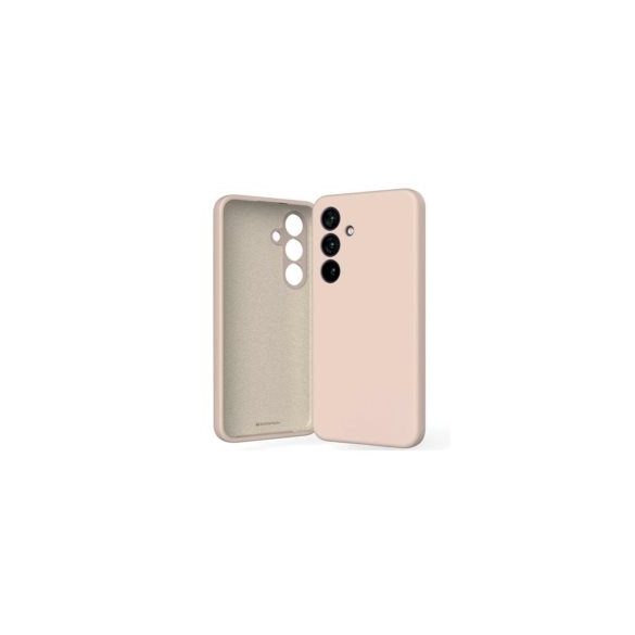 Mercury Goospery Silicone Samsung Galaxy S24 szilikon hátlap, tok, rózsaszín