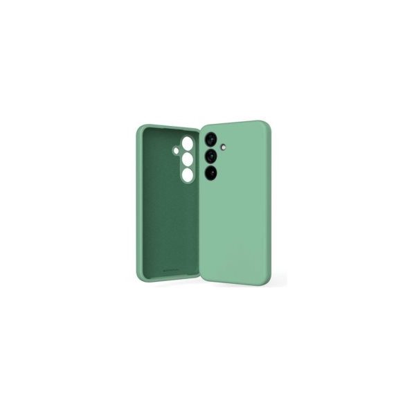 Mercury Goospery Silicone Samsung Galaxy S24 szilikon hátlap, tok, zöld