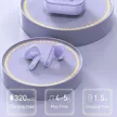Awei T36 TWS Bluetooth 5.1 headset akkumulátoros töltő tokkal, lila