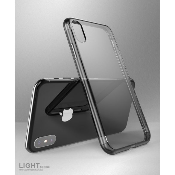 Dux Ducis Light iPhone Xs Max hátlap, tok, átlátszó-szürke