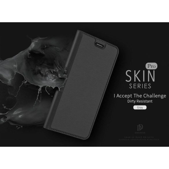 Dux Ducis Skin Pro  Huawei P Smart (2020) oldalra nyíló tok, fekete