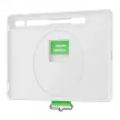 Samsung gyári Strap Cover Samsung Galaxy Tab S8 11" (EF-GX700CWE) műanyag hátlap, tok, pánttal, érintőceruza tartóval, fehér